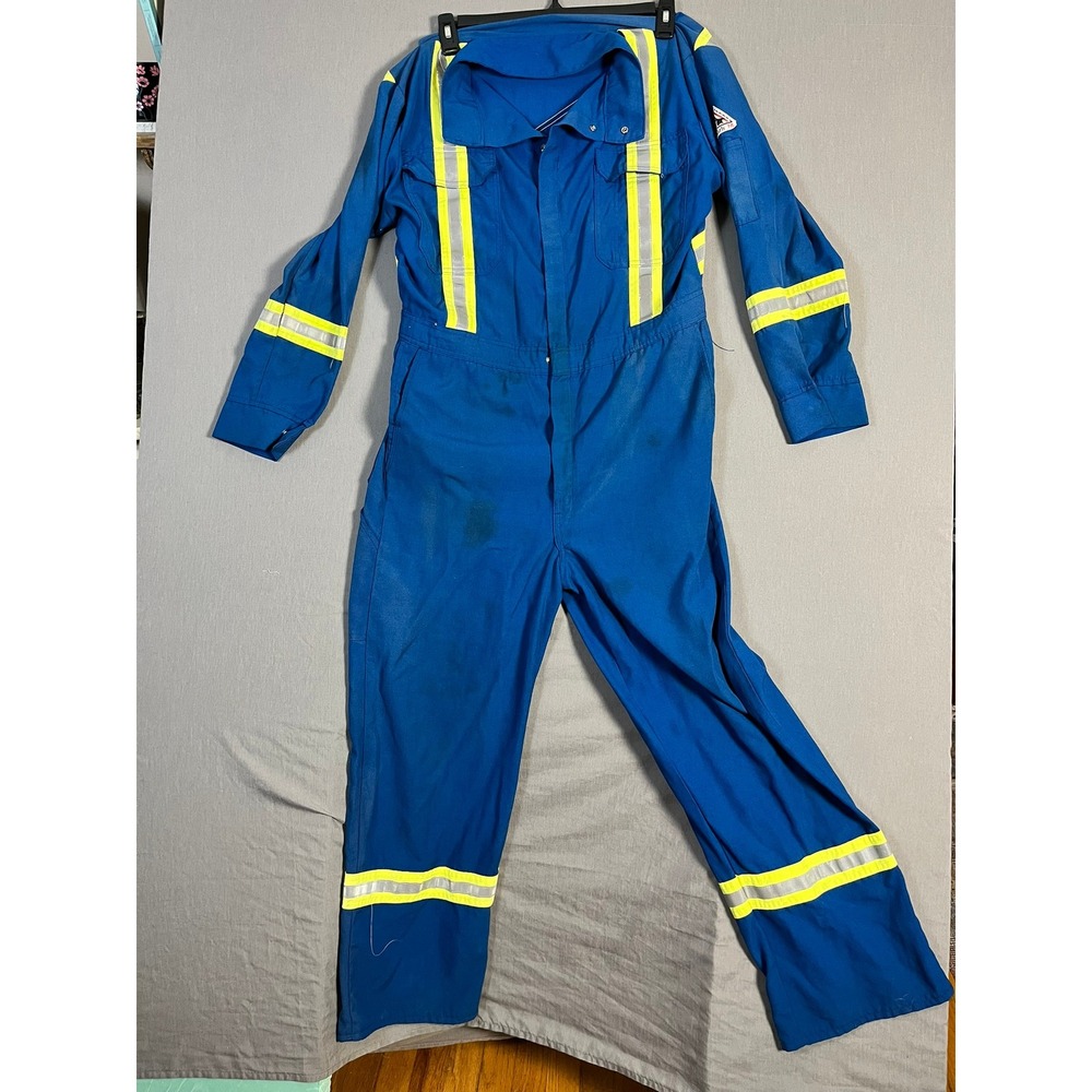 Bulwark FR Nomex/Kevlar Hi‑Vis Coverall ARC 1 (5.7 ATPV) Flame Resistant 42R